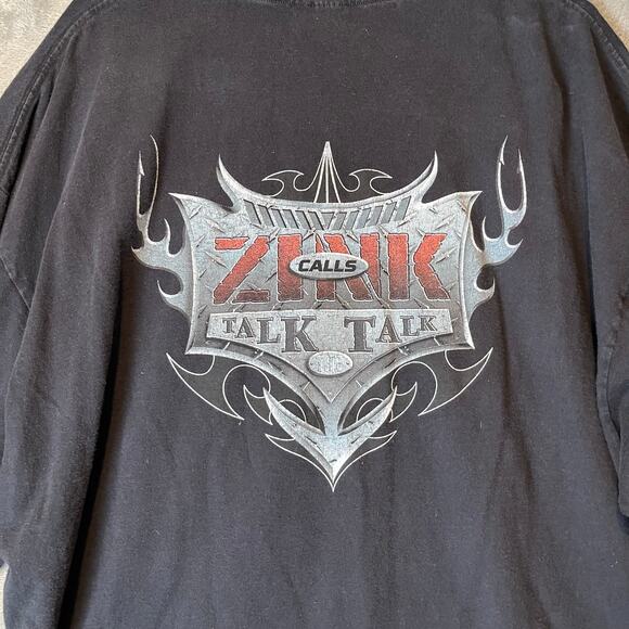 Vintage‎ Biker Shirt Lightning Flames long slevee Size 2XL - Picture 4 of 6